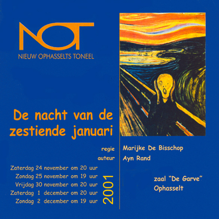 pers Nacht van de 16de januari Nieuw Ophasselts Toneel - De nacht van de 16de januari (2001)